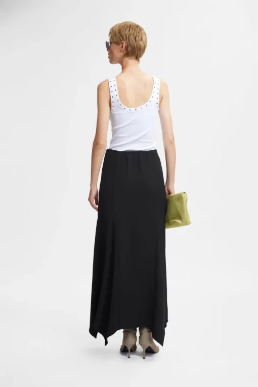 Gestuz Drew Eyelet Tank Top Bright White
