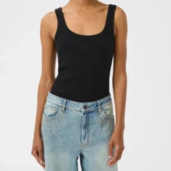 Gestuz Drew Logo Top 2.0 Black