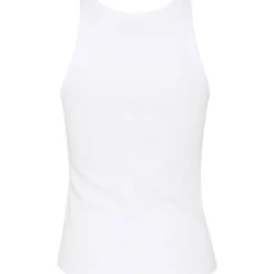 Gestuz Drew Rhinestone Logo Tank Top Bright White