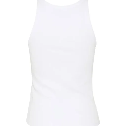 Gestuz Drew Rhinestone Logo Tank Top Bright White