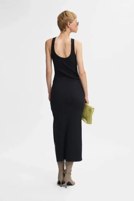 Gestuz Drew SL Reversible Long Kjole Black NO25
