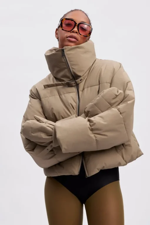 Gestuz Pinara Short Puffer Jakke Mermaid