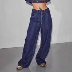 Haute L'Amitié Hering String Tie Jeans Bleached Denim