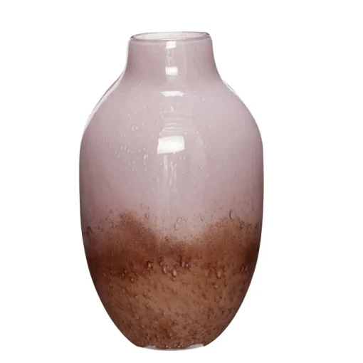 Hübsch Glas vase Lilla/Brun