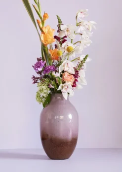 Hübsch Glas vase Lilla/Brun