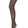 Hype The Detail Hearts 25app Strømpebukser Black/Purple Hearts