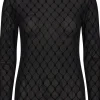 Hype The Detail Mesh Turtleneck Bluse Black