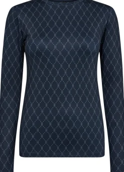 Hype The Detail Printed Bluse Marine