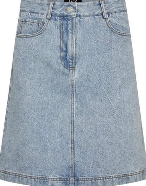 Ivy Copenhagen Henna Nederdel Wash Preston Denim Blue