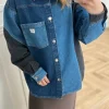 Mads Nørgaard Patch Denim Gisli Skjorte Mix Blue Denim