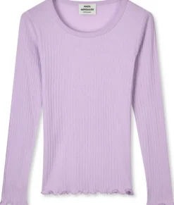 Mads Nørgaard Pointella Troja LS T-shirt Orchid Petal