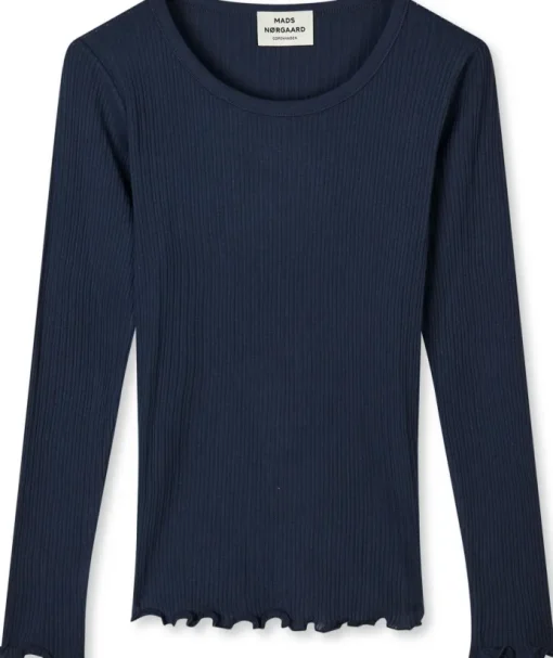 Mads Nørgaard Pointella Troja LS T-shirt Parisian Night