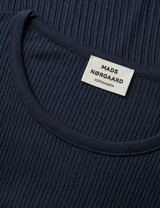 Mads Nørgaard Pointella Troja LS T-shirt Parisian Night