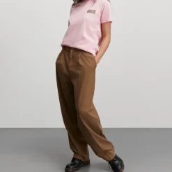 Mads Nørgaard Single Organic Trenda P T-Shirt Candy Pink