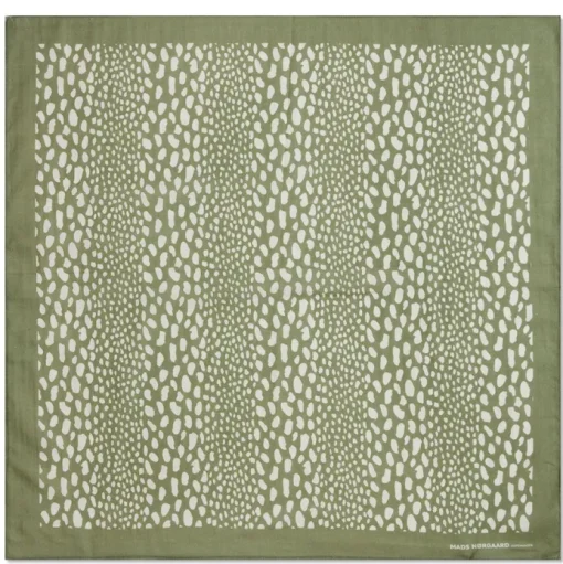 Mads Nørgaard Soft Cotton Self Tørklæde Mosstone/Sylvan Green