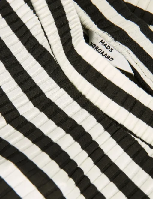 Mads Nørgaard 5x5 Stripe Lonnie Bukser Rosin/Vanilla Ice