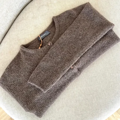 Mos Mosh Almine Strik Cardigan Pine Bark