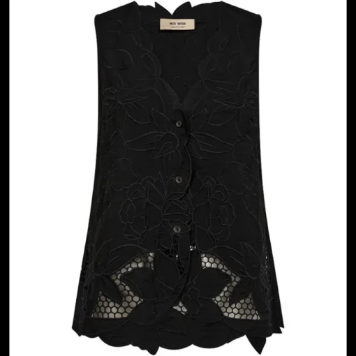 Mos Mosh Dalma Brodie Top Black