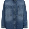 Mos Mosh Emme Marine Skjorte Mid Blue