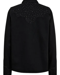 Mos Mosh Evira Deco Denimskjorte Black