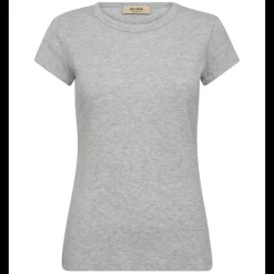 Mos Mosh Lago O-SS T-shirt Light Grey Melange