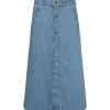 Mos Mosh Marti Denim Nederdel Light Blue