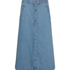 Mos Mosh Marti Denim Nederdel Light Blue