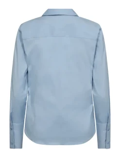 Mos Mosh Sybel Satin Skjorte Cashmere Blue