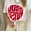 Mos Mosh Zini O-SS T-shirt Chinese Red