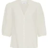 Moss Copenhagen Wiliana 2/4 Bluse Egret