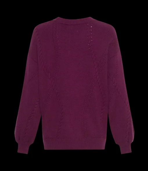 MSCH Copenhagen Cecelia Peony Pullover Plum Caspia