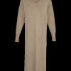 MSCH Copenhagen Hermine V Neck Kjole Fossil Melange
