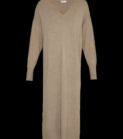 MSCH Copenhagen Hermine V Neck Kjole Fossil Melange