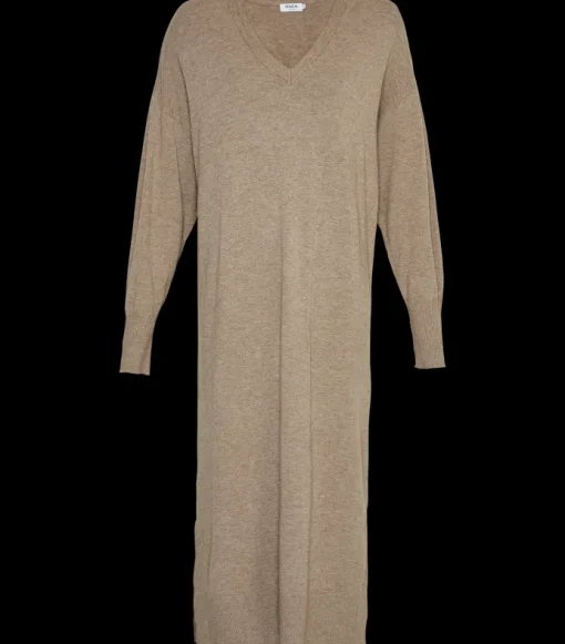 MSCH Copenhagen Hermine V Neck Kjole Fossil Melange