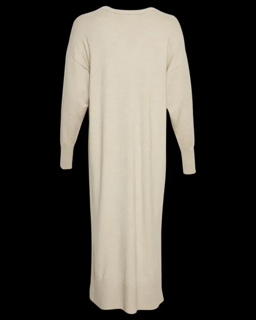 MSCH Copenhagen Hermine V Neck Kjole Oatmeal Melange