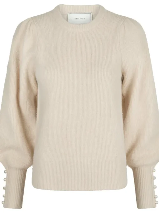 Neo Noir Angie Knit Bluse Ivory