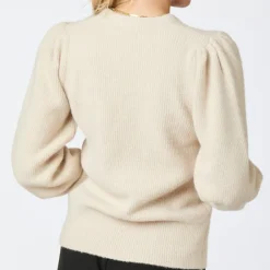 Neo Noir Angie Knit Bluse Ivory