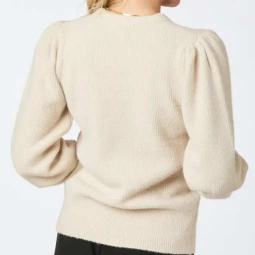 Neo Noir Angie Knit Bluse Ivory