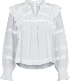 Neo Noir Aurika S Voile Bluse White