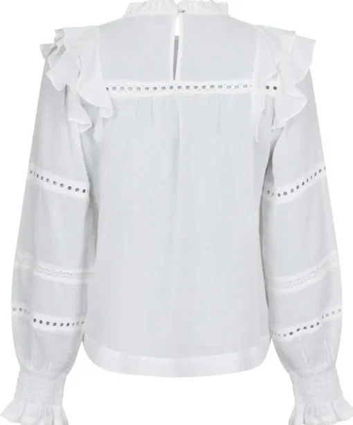 Neo Noir Aurika S Voile Bluse White