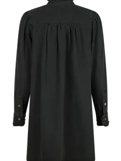 Neo Noir Ava Denim Kjole Black