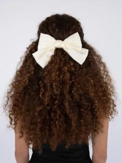 Neo Noir Bow Hårklemme Off White
