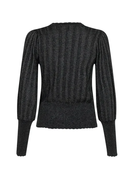 Neo Noir Dary Glitter Strik Bluse Army