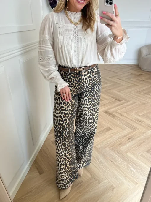 Neo Noir Ebba S Voile Bluse Ivory