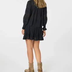 Neo Noir Ebba S Voile Bluse Navy