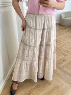 Neo Noir Felicia S Voile Nederdel Ivory NOS25