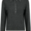 Neo Noir Genea Knit Polo Bluse Antracit