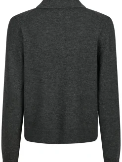Neo Noir Genea Knit Polo Bluse Antracit