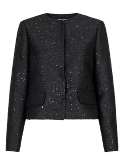 Neo Noir Helina Sequins Jakke Black