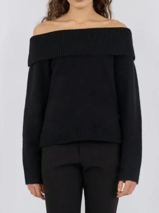 Neo Noir Jane Knit Bluse Black